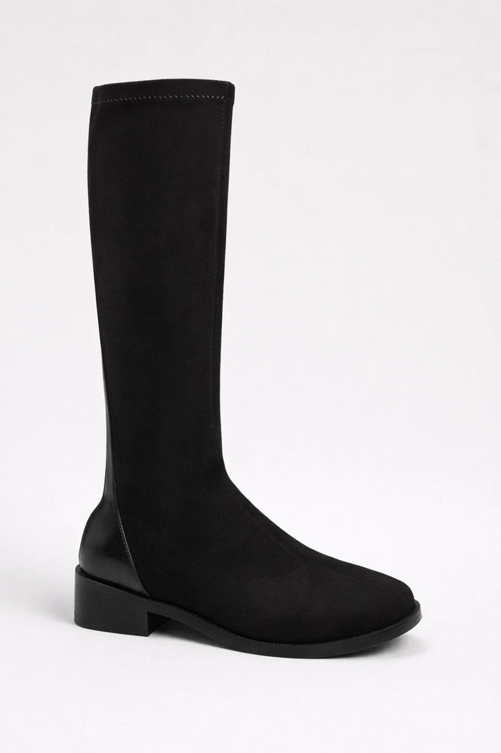 Women's Low Heel Boots | Knee-High | Autumn - Black