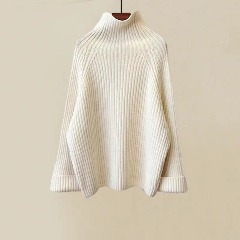 Women's Luxury Knit Winter Set | Turtleneck & Vest | Elegant - Sweater