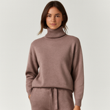 Women's Luxury Loungewear Set | Cotton | Winter - Khaki
