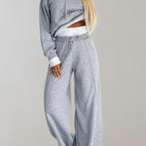 Women's Luxury Training Set | Oversized Hoodie & Pants | Autumn - Gray