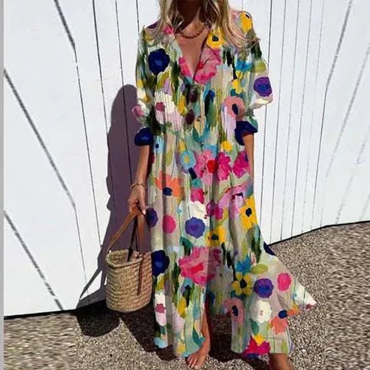 Women's Maxi Shirt Dress | Button Front | Summer
