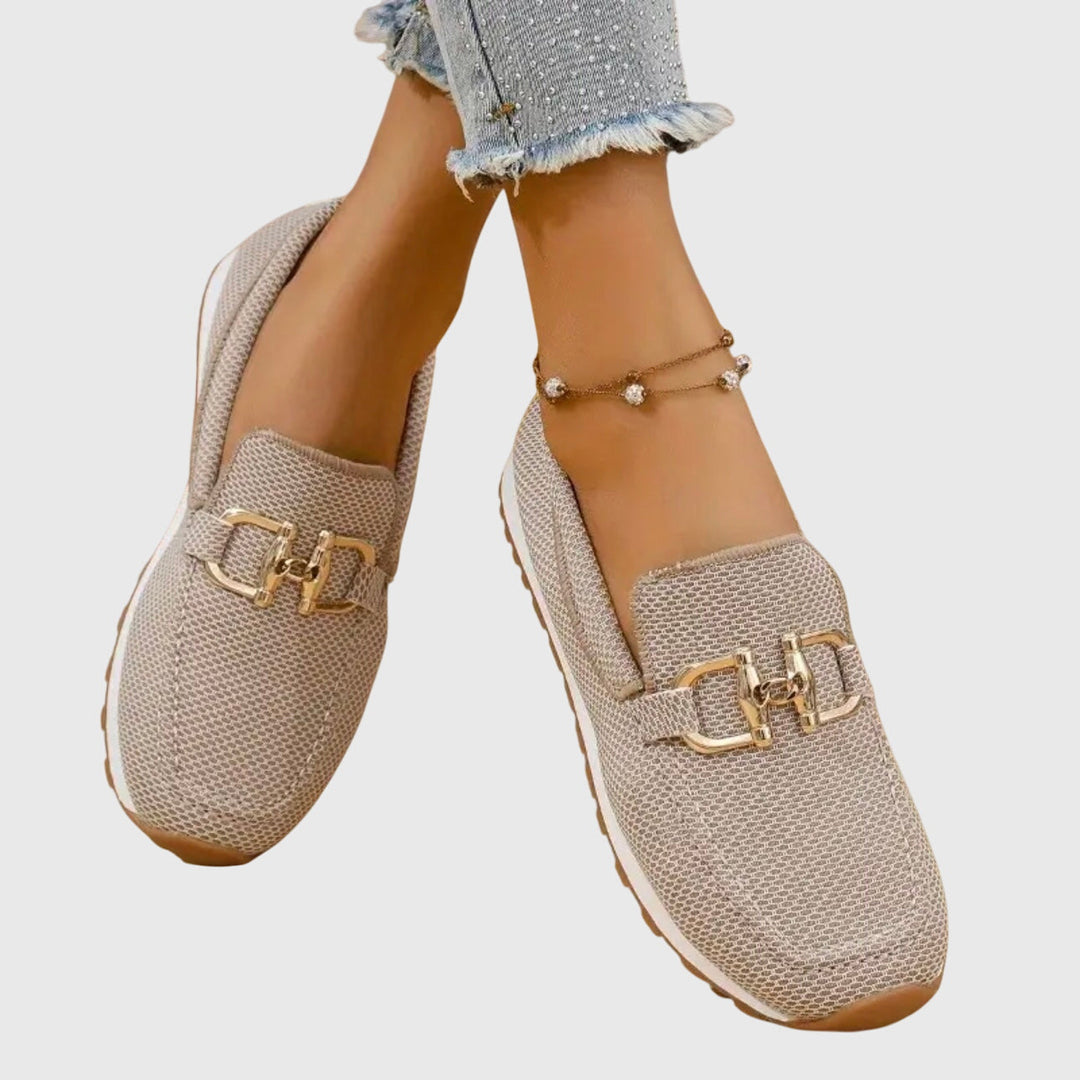 Women's Metal Detail Loafers | Slip-On | Summer
