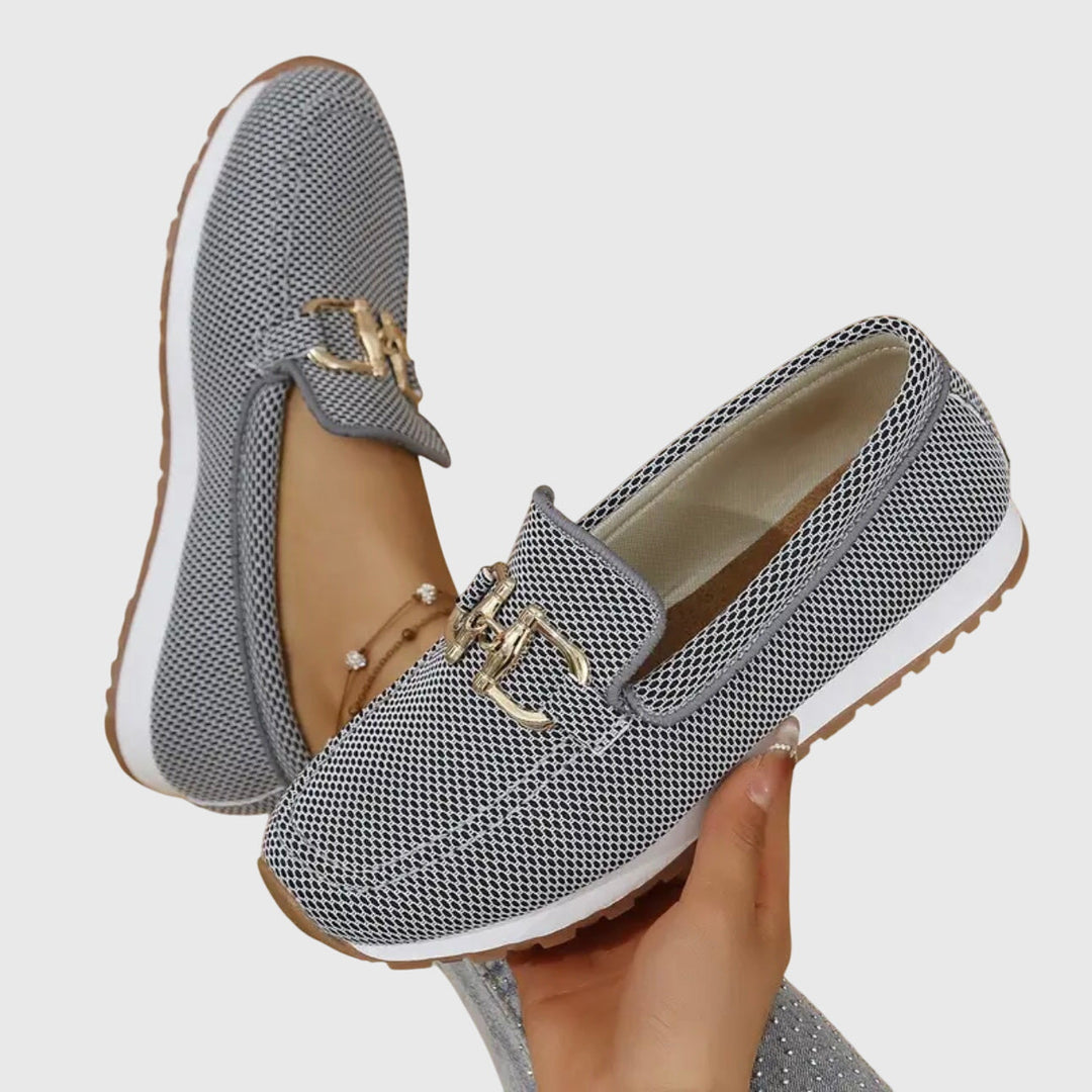 Women's Metal Detail Loafers | Slip-On | Summer
