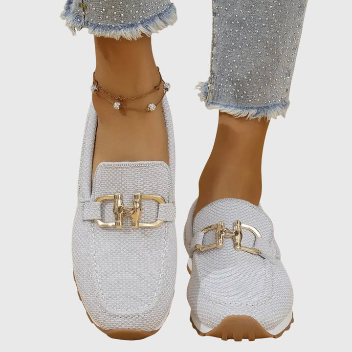 Women's Metal Detail Loafers | Slip-On | Summer