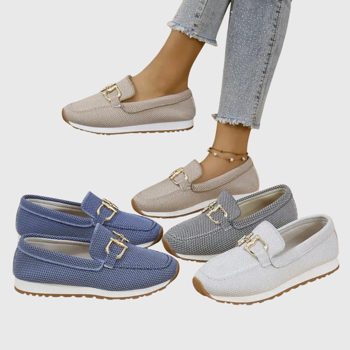 Women's Metal Detail Loafers | Slip-On | Summer