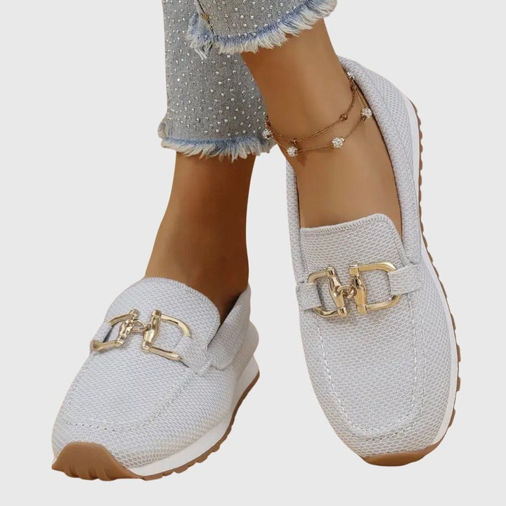 Women's Metal Detail Loafers | Slip-On | Summer