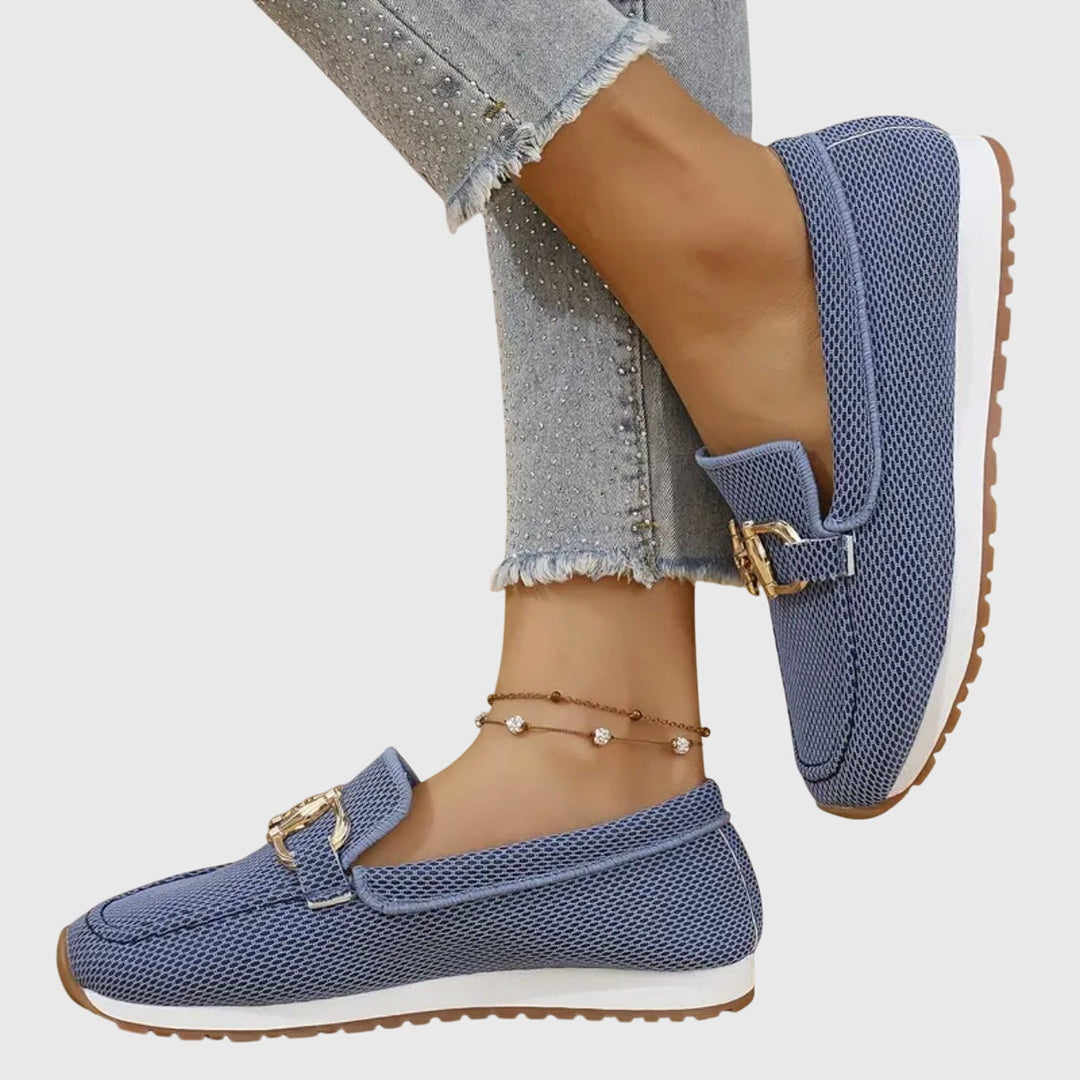 Women's Metal Detail Loafers | Slip-On | Summer