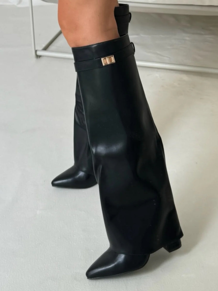 Women's Mid-Calf Boots | Suede Elegance | Autumn