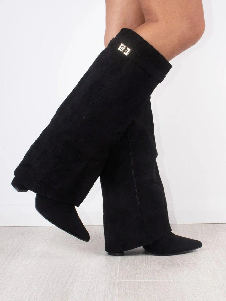 Women's Mid-Calf Boots | Suede Elegance | Autumn