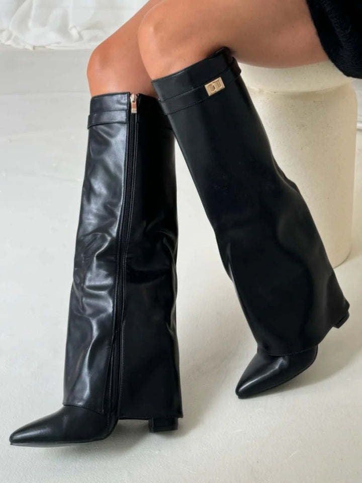 Women's Mid-Calf Boots | Suede Elegance | Autumn
