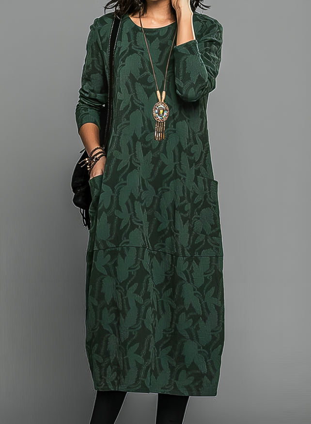 Women's Midi Dress | Bohemian | Summer - Green