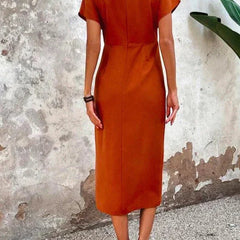 Women's Midi Dress | Elegant Satin | Spring