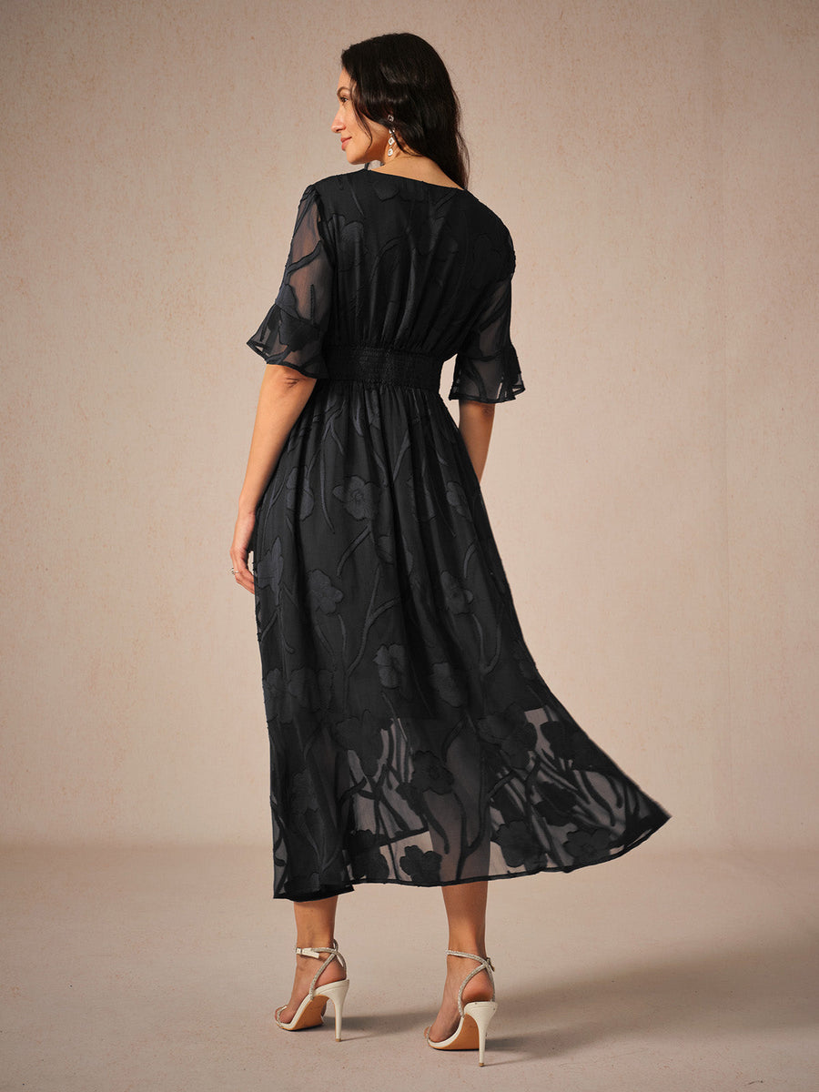 Women's Midi Dress | Floral | Short Sleeve | Summer