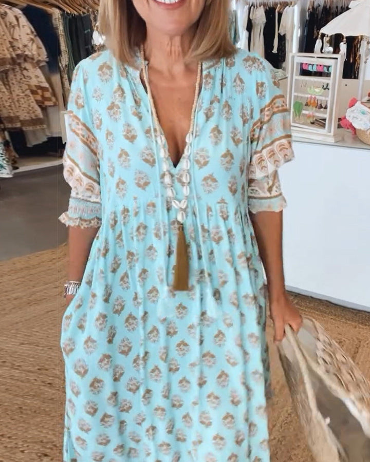 Women's Midi Dress | Lightweight Linen | Summer