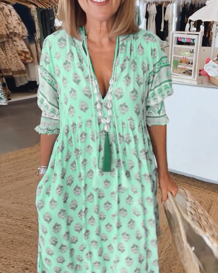 Women's Midi Dress | Lightweight Linen | Summer