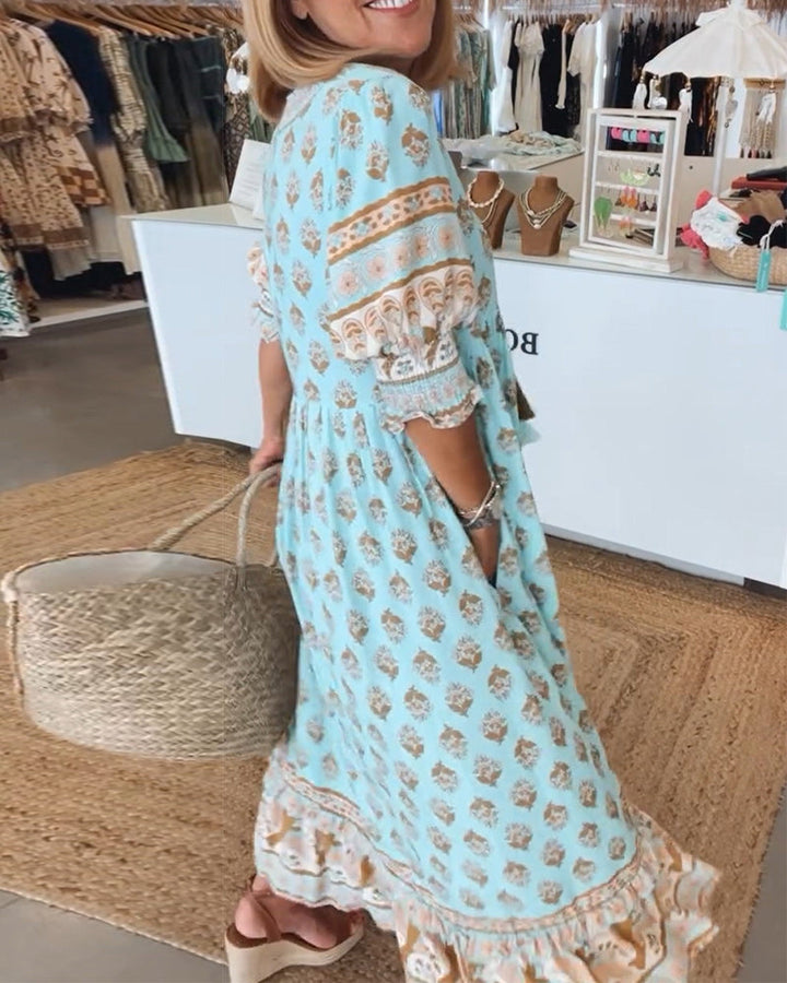 Women's Midi Dress | Lightweight Linen | Summer