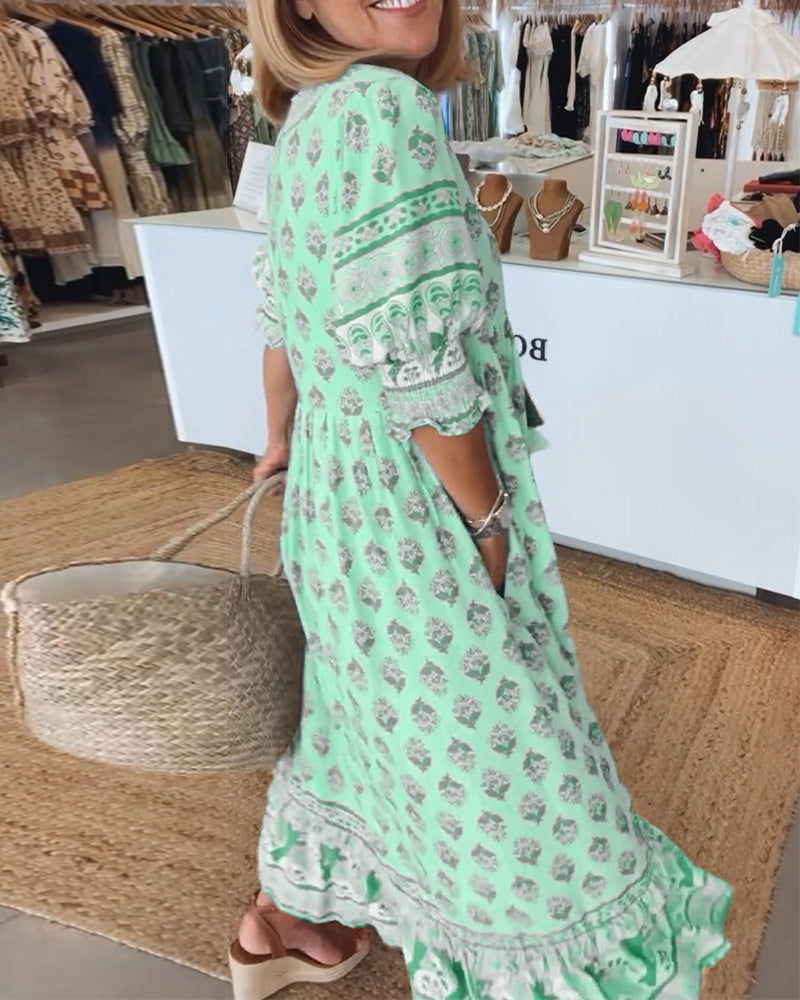 Women's Midi Dress | Lightweight Linen | Summer
