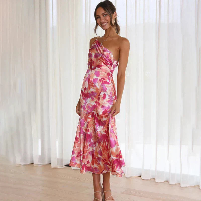 Women's Midi Dress | One Shoulder | Summer