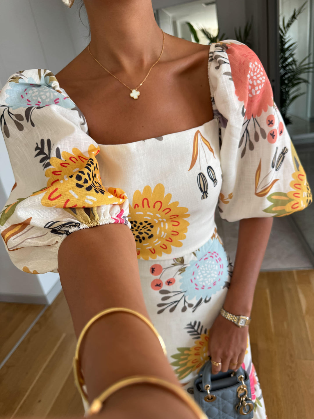 Women's Midi Dress | Puff Sleeve | Summer