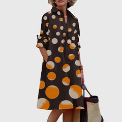 Women's Midi Dress with Pockets - Relaxed Elegance | Spring