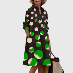 Women's Midi Dress with Pockets - Relaxed Elegance | Spring