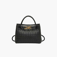 Women's Mini Bag | Structured | Woven | Spring - Black