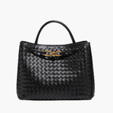 Women's Mini Bag | Structured | Woven | Spring - Black