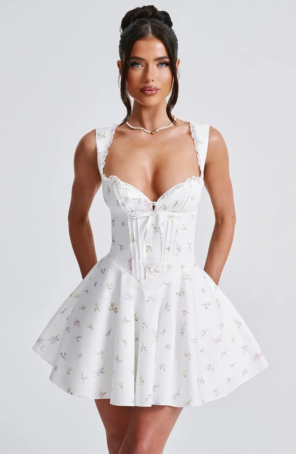 Women's Mini Dress | Colorful Floral Print | Summer