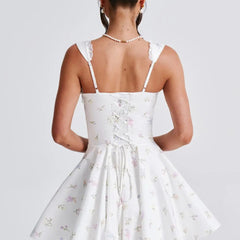 Women's Mini Dress | Colorful Floral Print | Summer