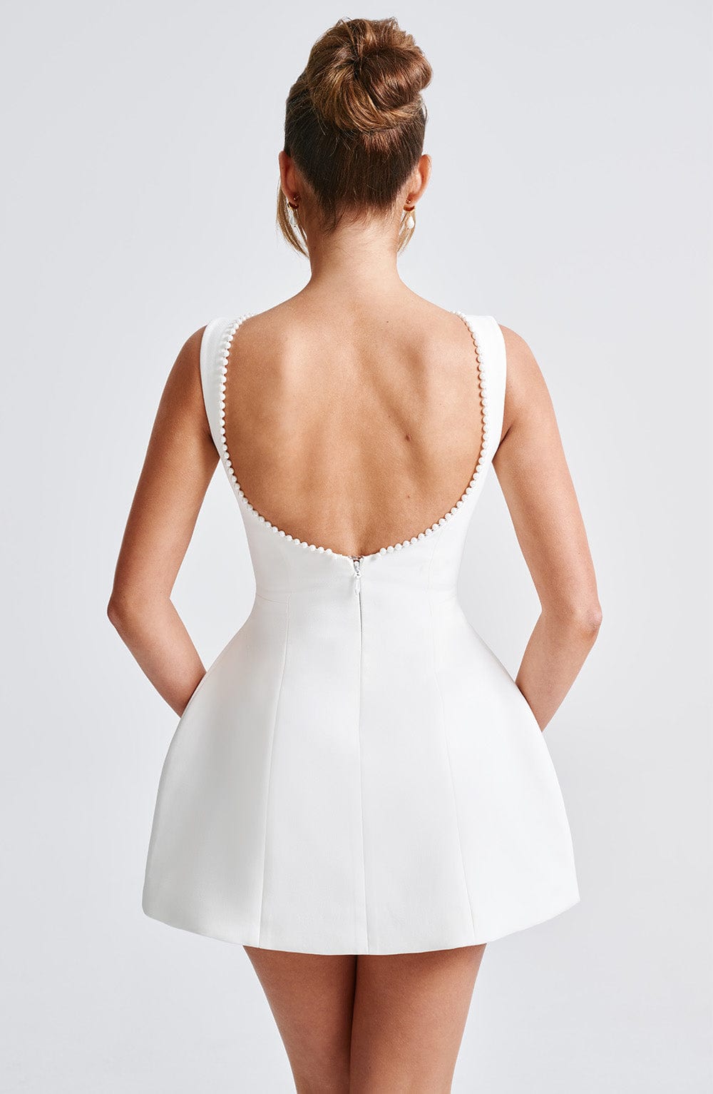 Women's Mini Dress | Pearl Details | Winter