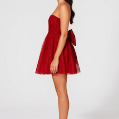 Women's Mini Dress | Strapless | Tulle Skirt | Summer