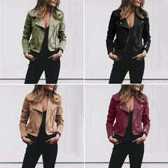 Women's Moto Jacket | Asymmetric Zip | Autumn