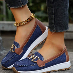 Women's Non-Slip Orthopedic Loafers - Classic Comfort | Spring - Navy