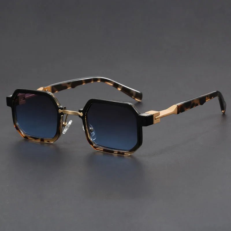 Women's Octagon Sunglasses Matte Acetate UV Protection - Leopard