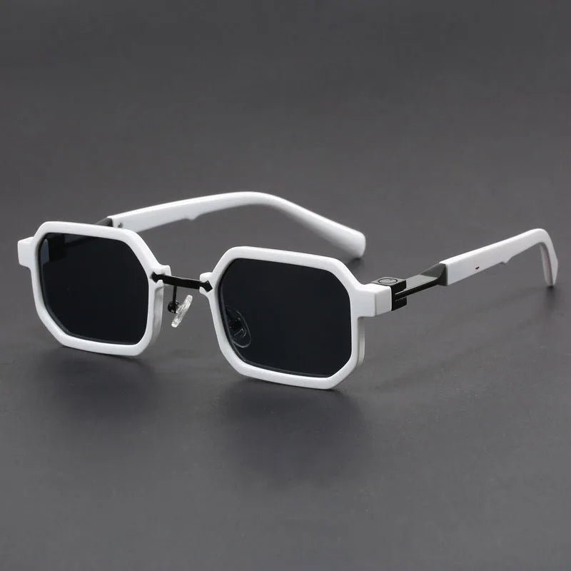 Women's Octagon Sunglasses Matte Acetate UV Protection - White