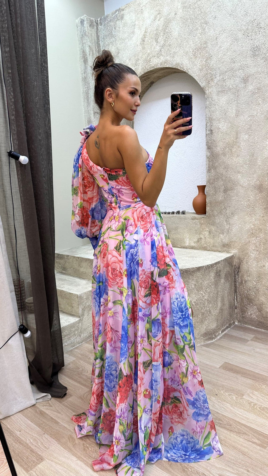 Women's One-Shoulder Floral Dress - Summer Events