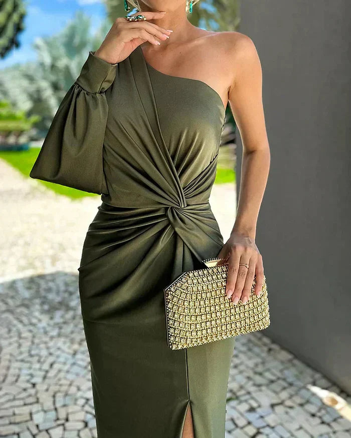 Women's One-Shoulder Maxi Dress | Elegant | Summer