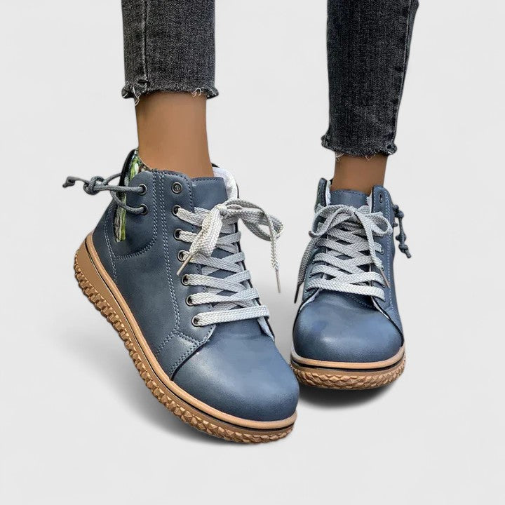Women's Orthopedic Boots - Bohemian Knit Lace-Up | Autumn