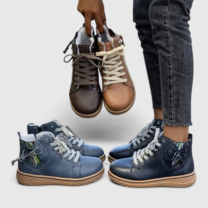 Women's Orthopedic Boots - Bohemian Knit Lace-Up | Autumn