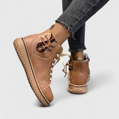 Women's Orthopedic Boots - Bohemian Knit Lace-Up | Autumn