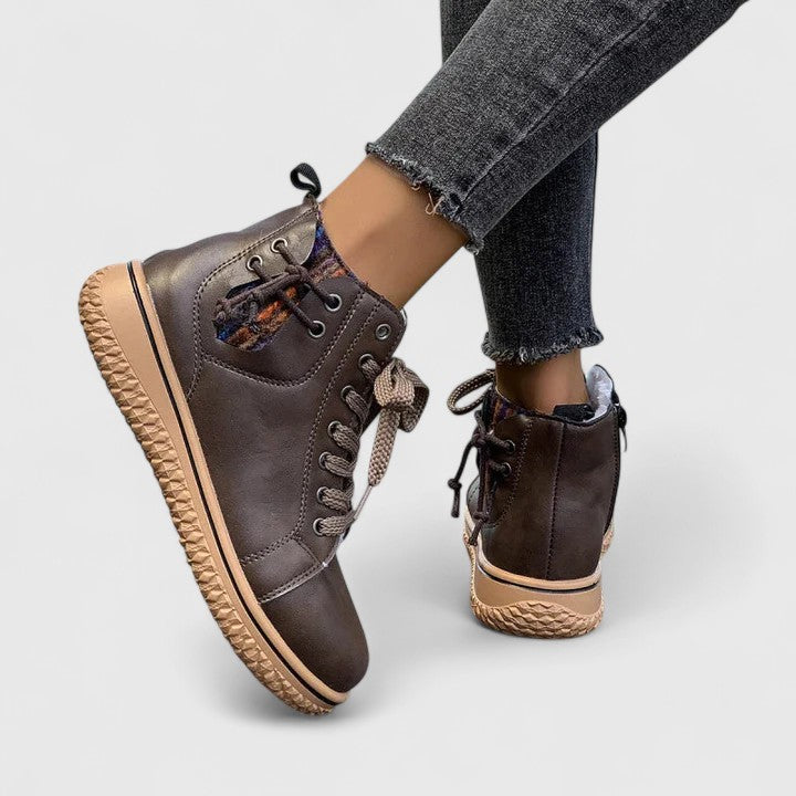 Women's Orthopedic Boots - Bohemian Knit Lace-Up | Autumn