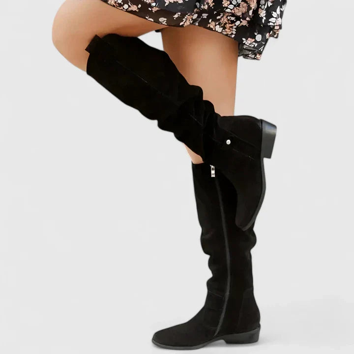 Women's Orthopedic Boots with Gel Support - Comfort & Stability - Black