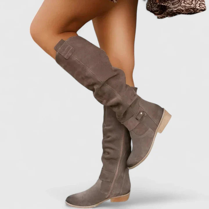 Women's Orthopedic Boots with Gel Support - Comfort & Stability - Brown