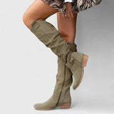 Women's Orthopedic Boots with Gel Support - Comfort & Stability - Dark Green