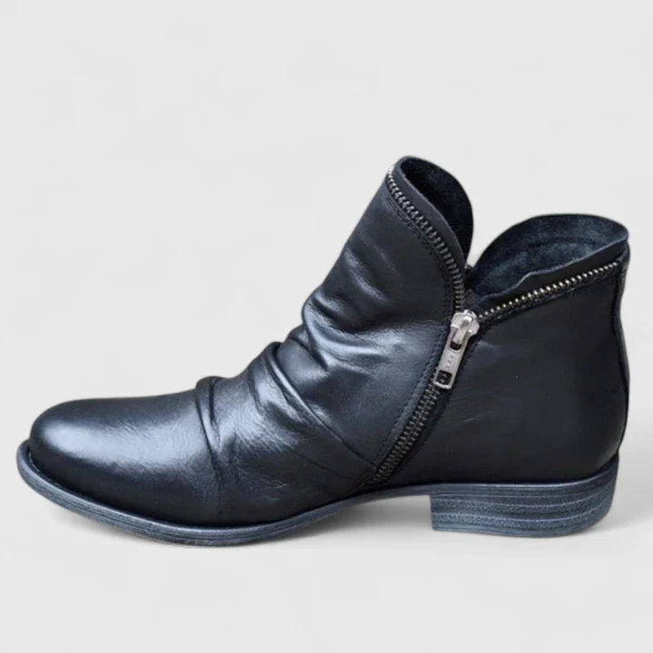 Women's Orthopedic Boots with Gel Support - Comfort & Style | Autumn - Black