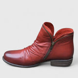 Women's Orthopedic Boots with Gel Support - Comfort & Style | Autumn - Red