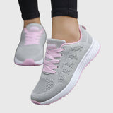 Women's Orthopedic Cushioned Shoes - Arch Support Comfort | Spring - Gray/Pink