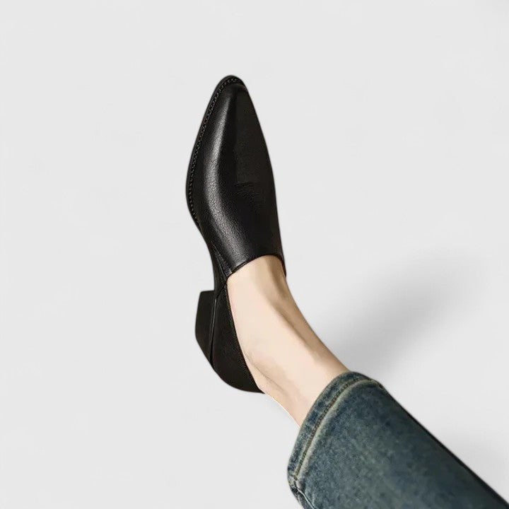 Women's Orthopedic Heel - Arch Support Dress Shoe | Autumn - Black