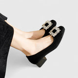 Women's Orthopedic Heels - Cushioned Support Pumps | Autumn - Black