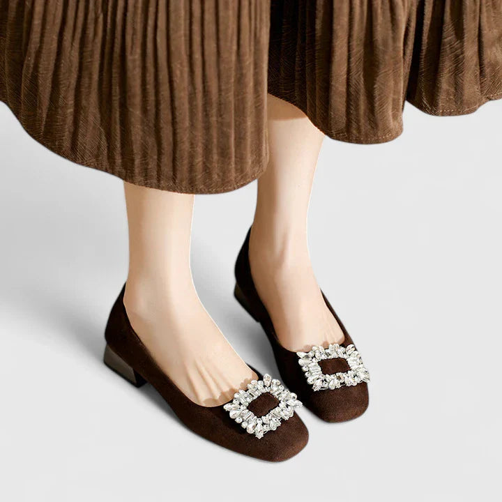 Women's Orthopedic Heels - Cushioned Support Pumps | Autumn - Brown